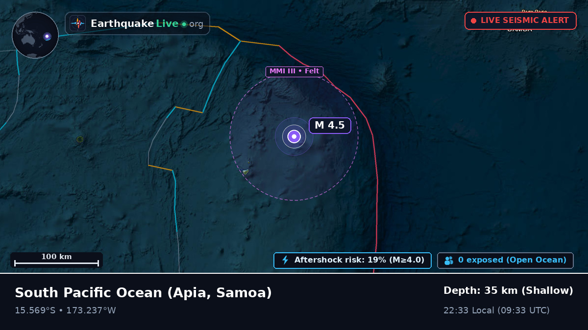 South Pacific Ocean (Samoa)