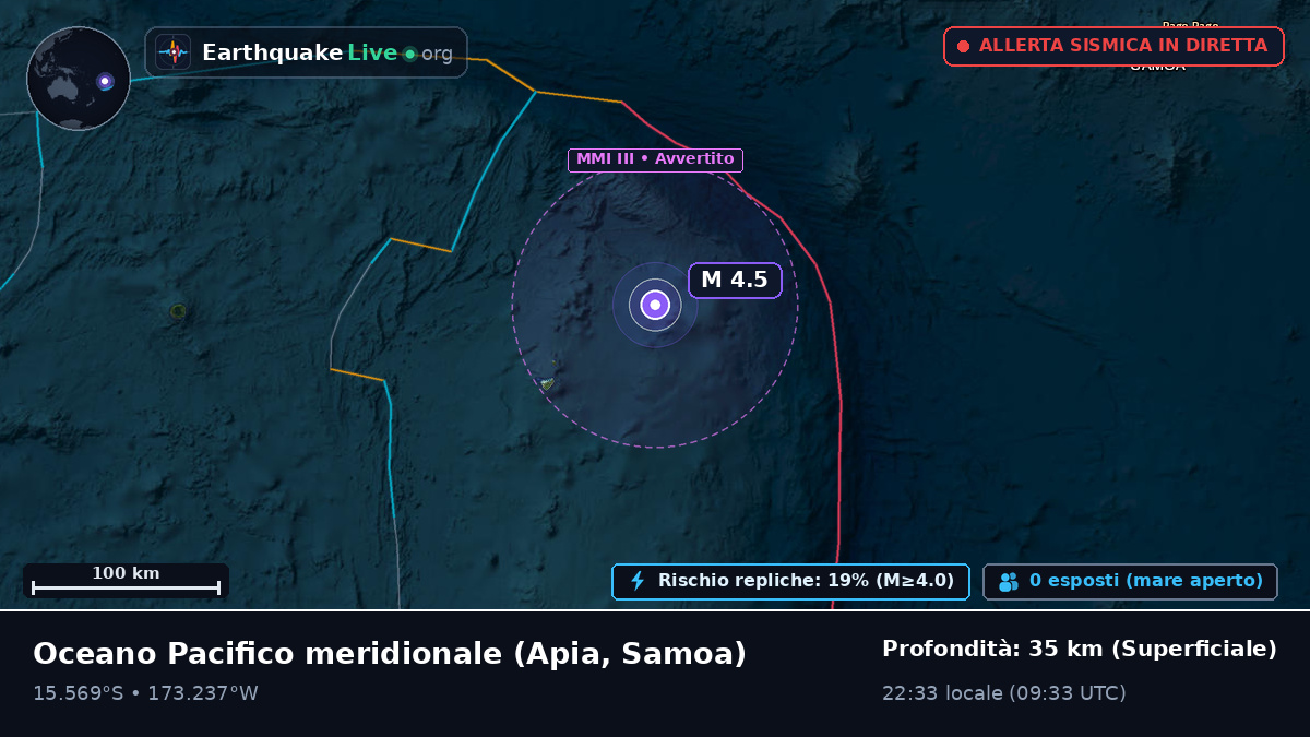 Oceano Pacifico meridionale (Samoa)