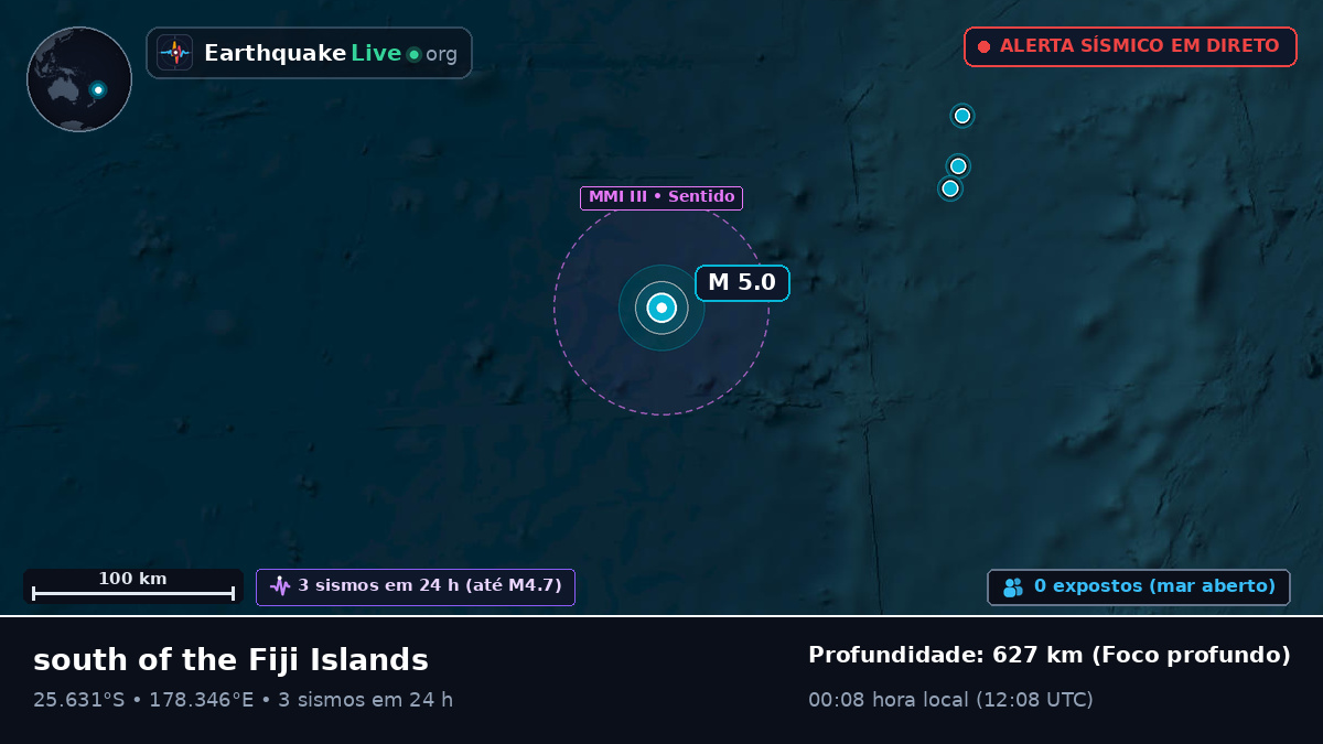 Oceano Pacífico Sul (Kermadec Islands)