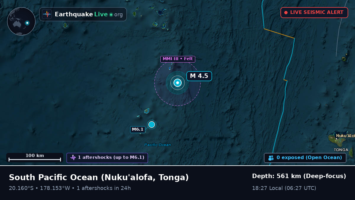 South Pacific Ocean (Tonga)