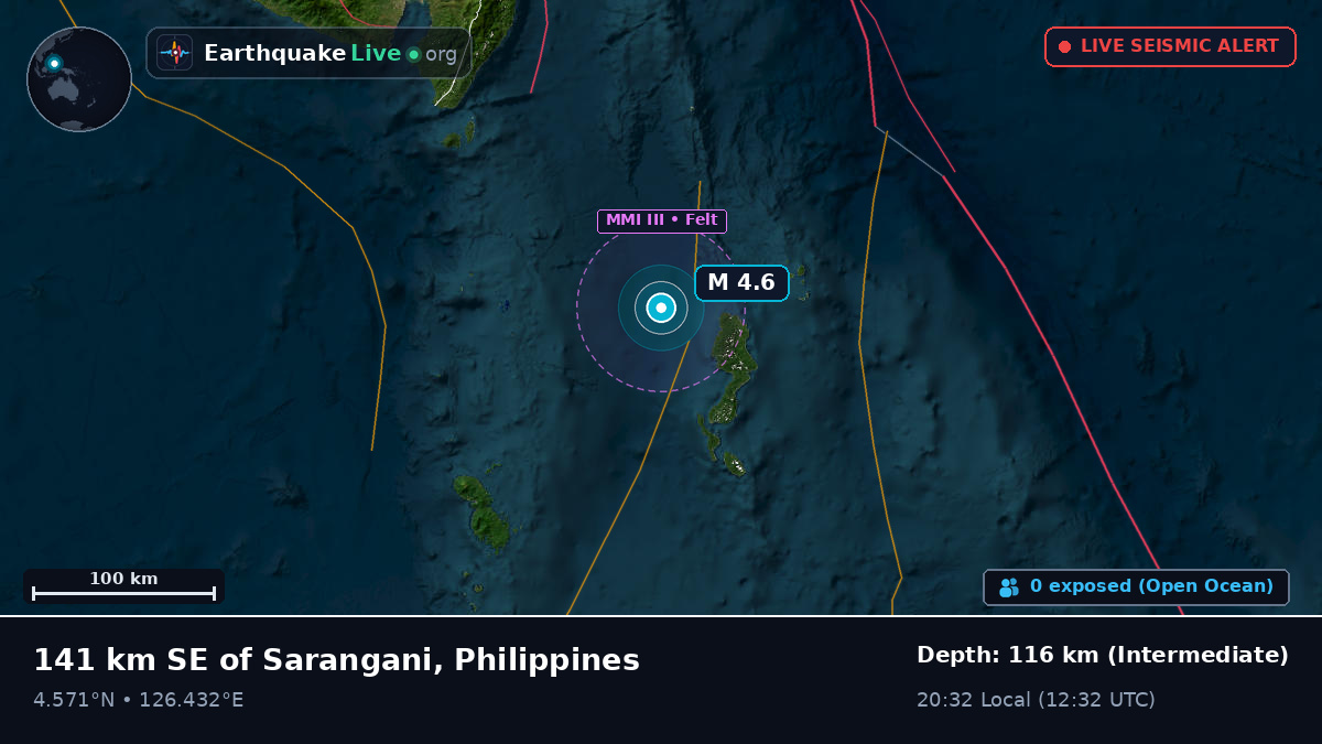 Off the coast of General Santos, Philippines