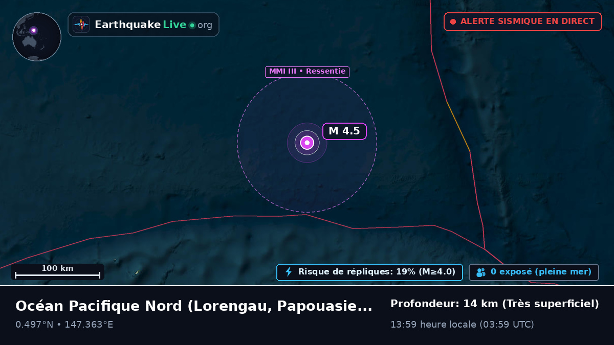 Océan Pacifique Nord (Papouasie-Nouvelle-Guinée)