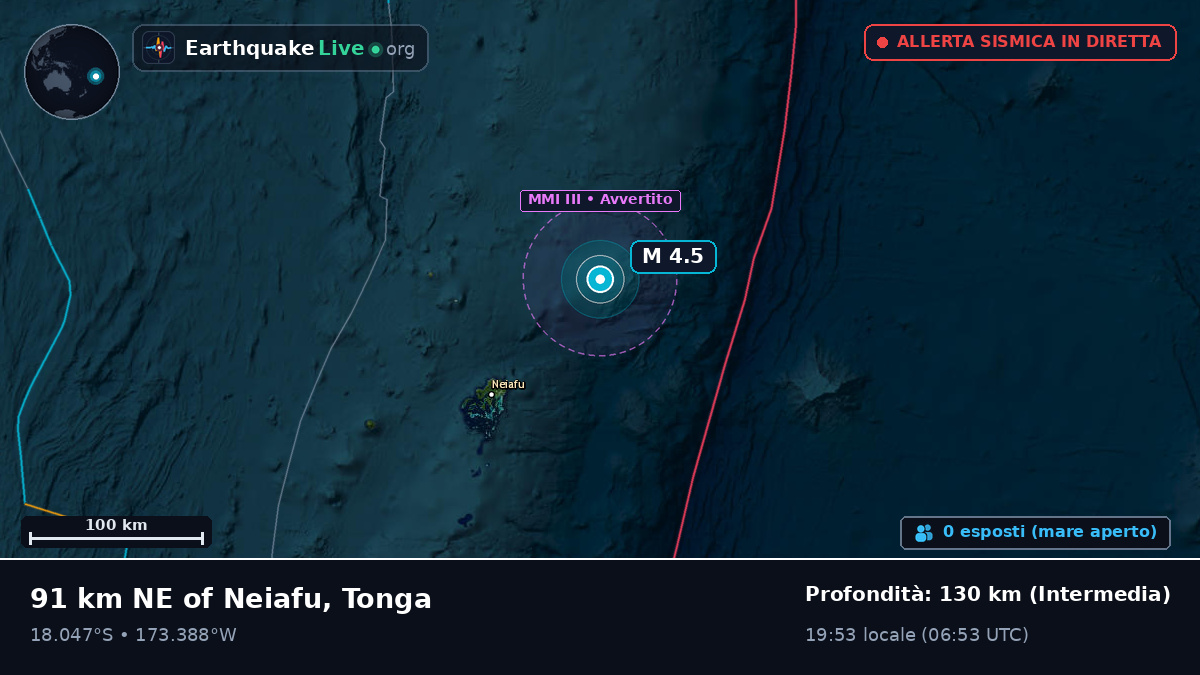 Al largo di Neiafu, Tonga