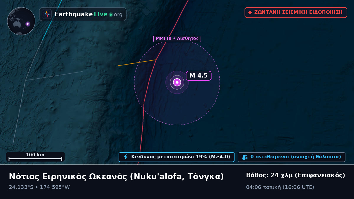 Νότιος Ειρηνικός Ωκεανός (Τόνγκα)