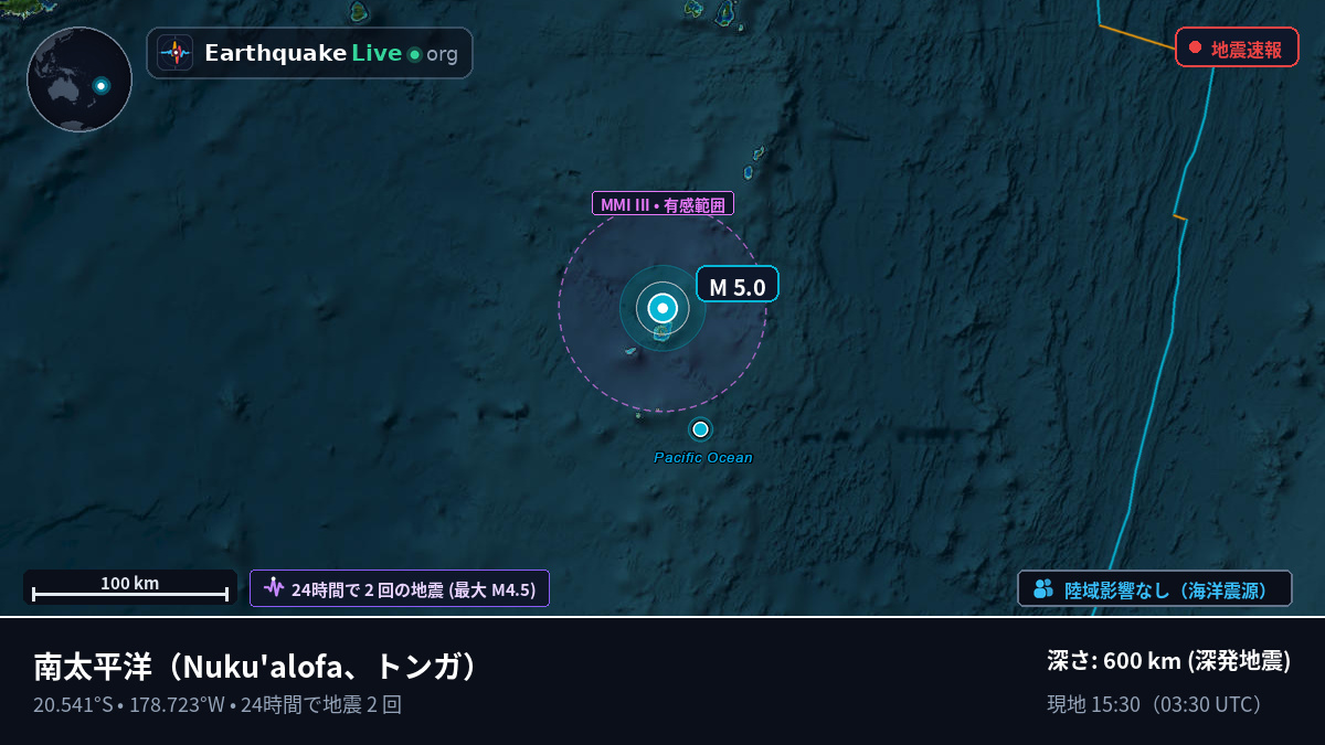 南太平洋 (トンガ)