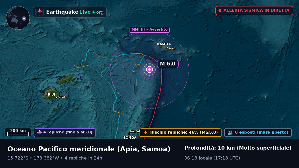 Oceano Pacifico meridionale (Samoa)
