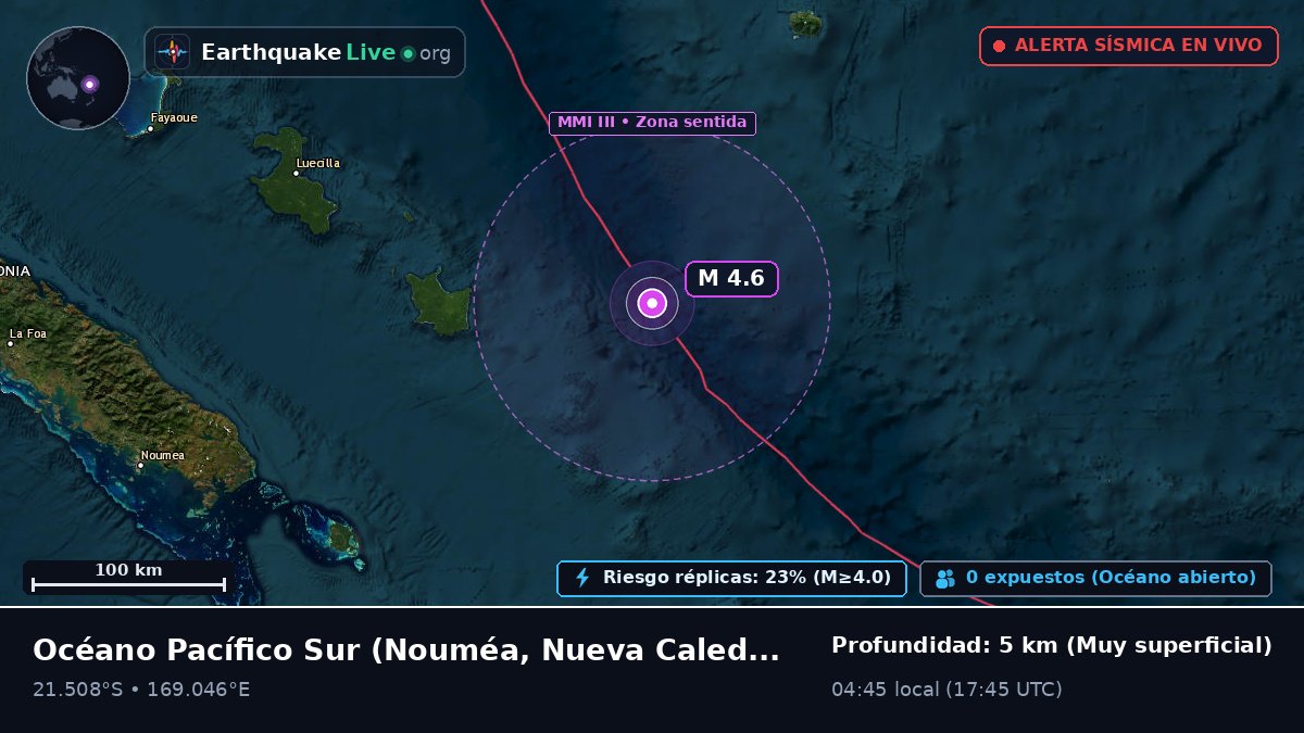 Océano Pacífico Sur (Nueva Caledonia)