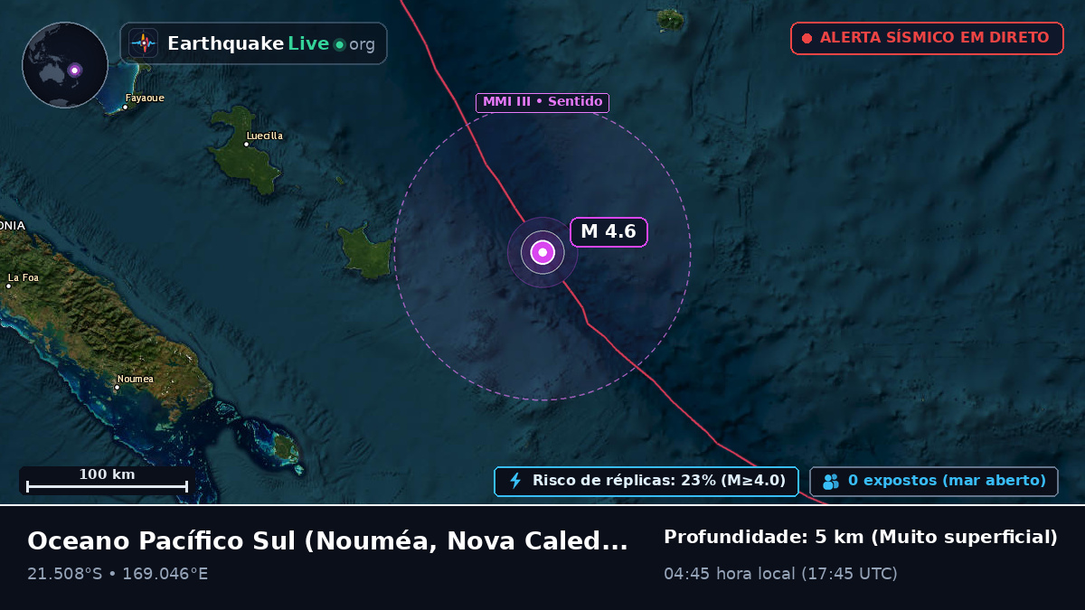 Oceano Pacífico Sul (Nova Caledónia)