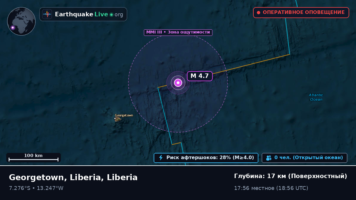 Южная часть Атлантического океана (Liberia)