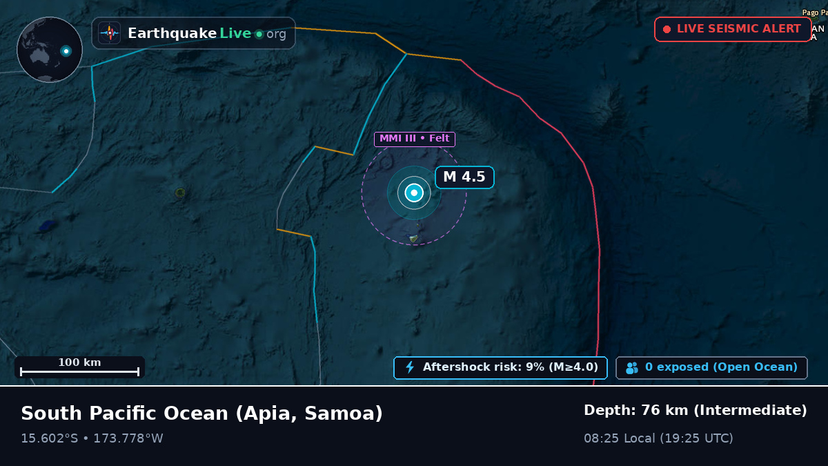 South Pacific Ocean (Samoa)