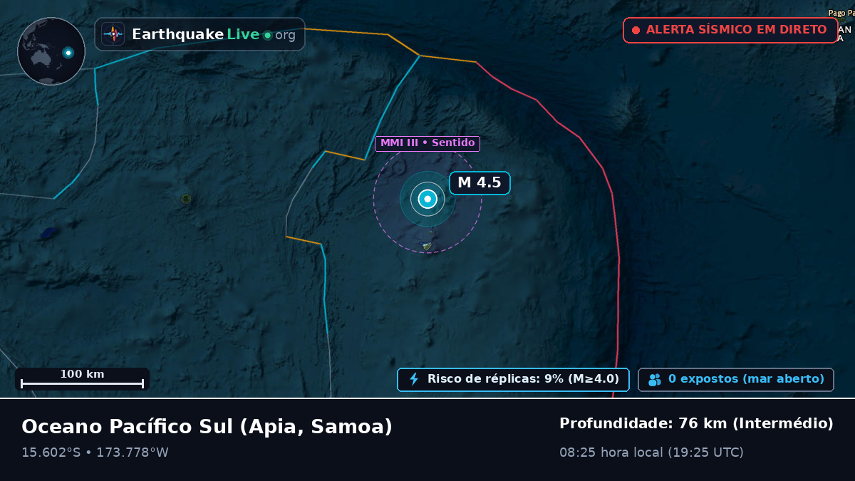 Oceano Pacífico Sul (Samoa)