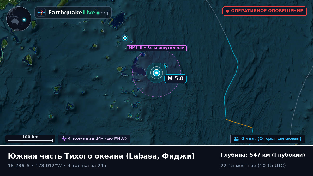 Южная часть Тихого океана (Фиджи)