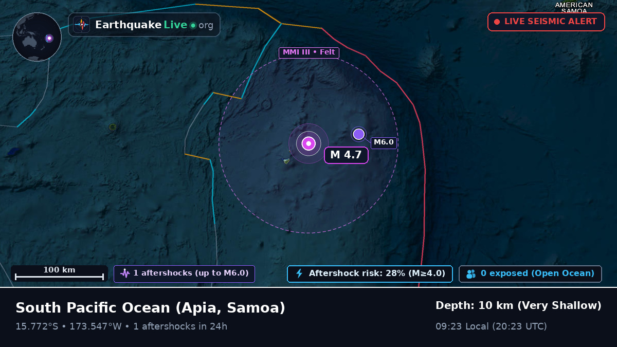 South Pacific Ocean (Samoa)
