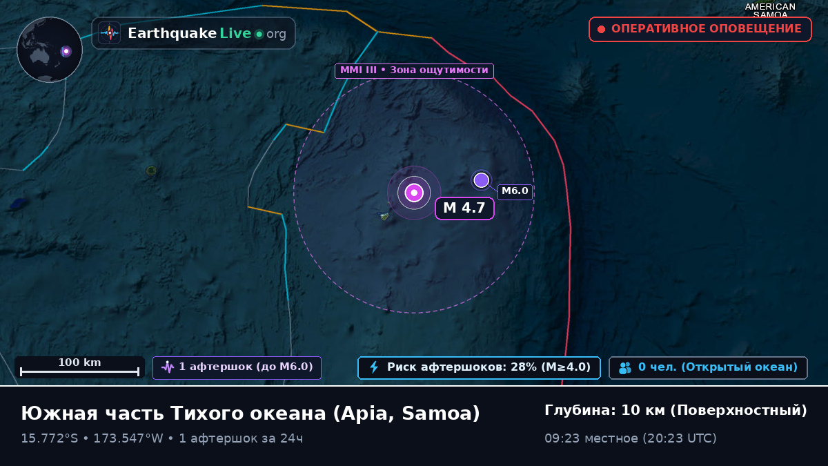 Южная часть Тихого океана (Samoa)