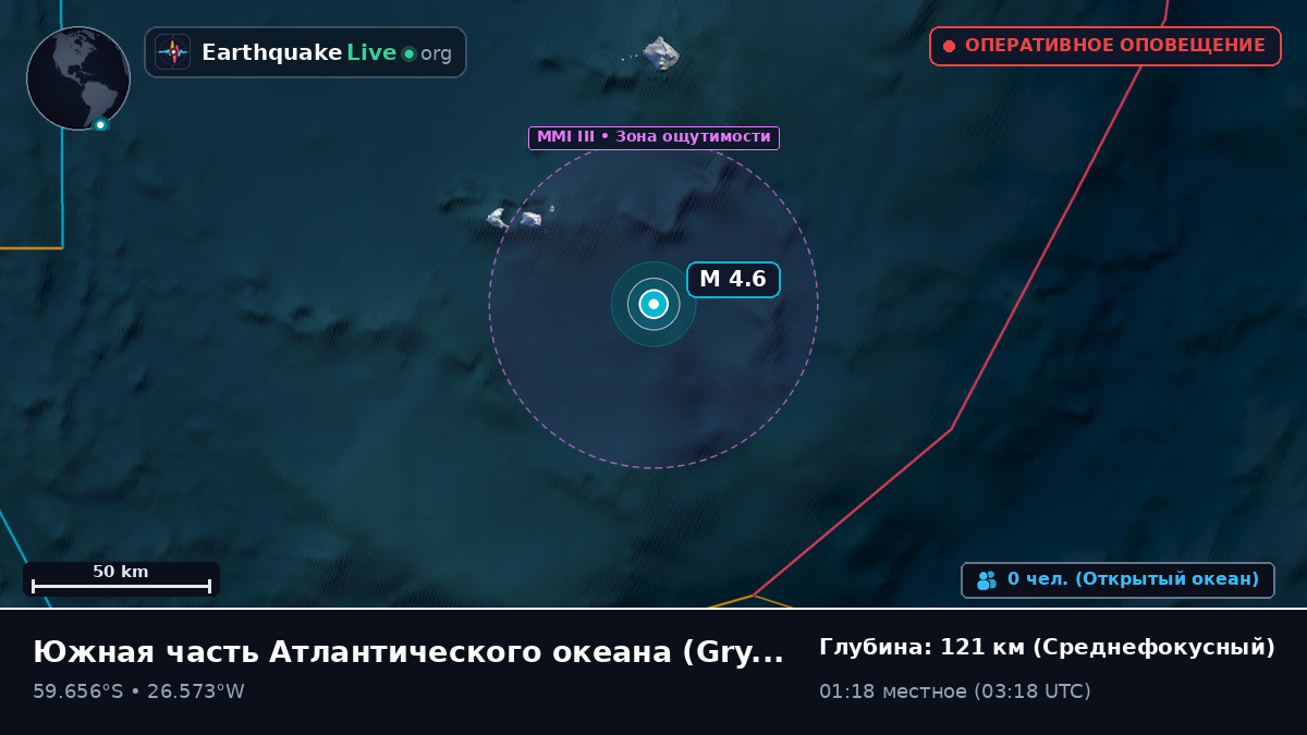 Южная часть Атлантического океана (South Georgia and the Islands)