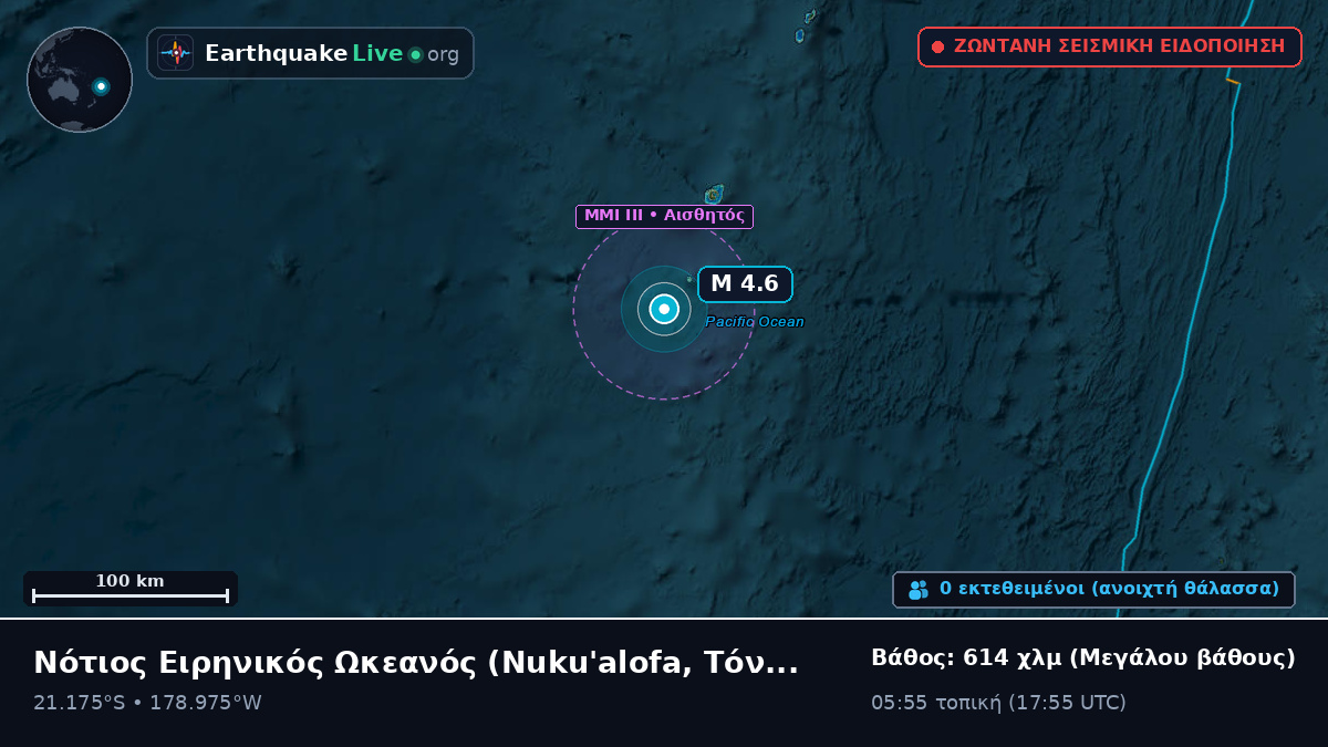 Νότιος Ειρηνικός Ωκεανός (Τόνγκα)