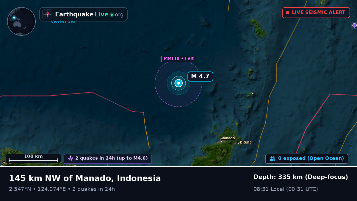 Off the coast of Manado, Indonesia