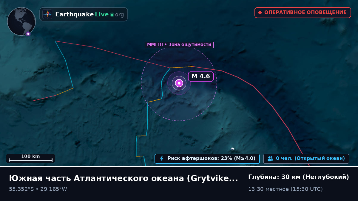 Южная часть Атлантического океана (South Georgia and the Islands)