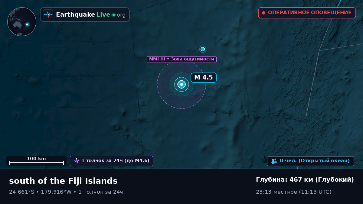 Южная часть Тихого океана (Kermadec Islands)