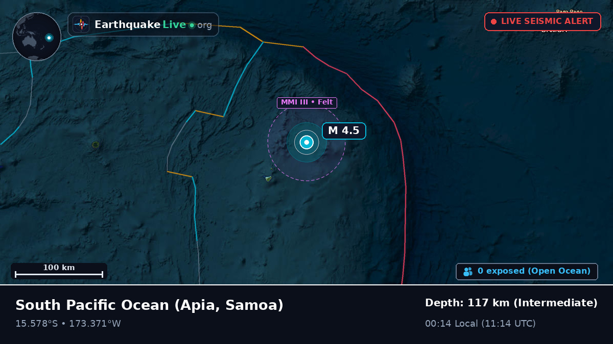 South Pacific Ocean (Samoa)