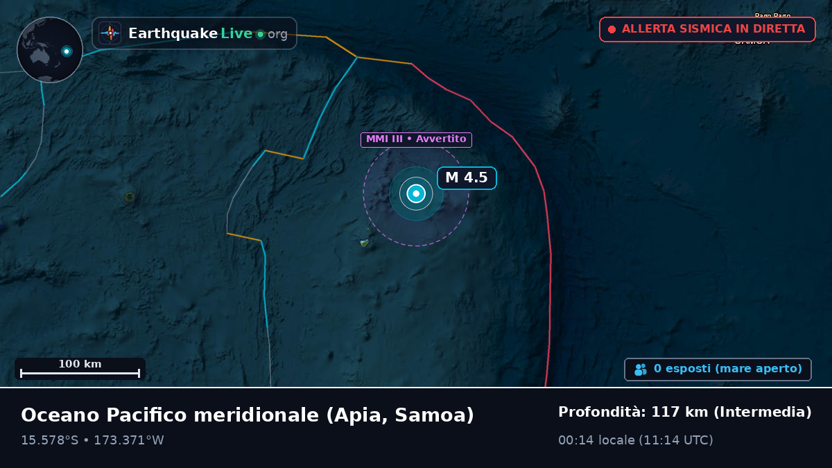 Oceano Pacifico meridionale (Samoa)