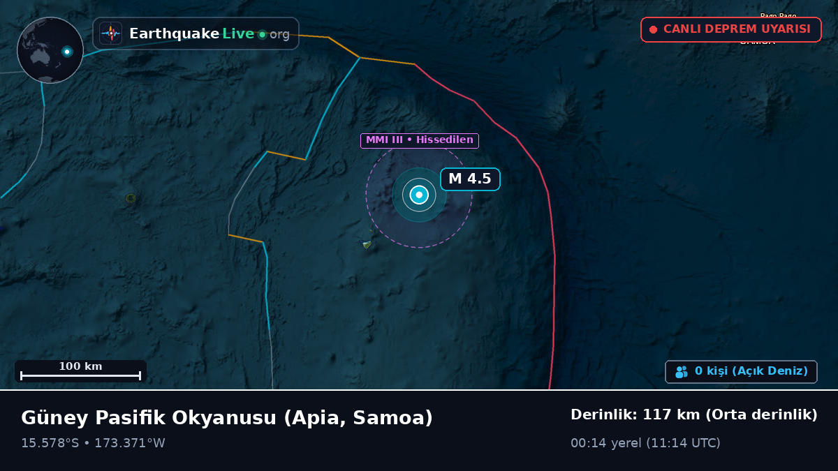 Güney Pasifik Okyanusu (Samoa)