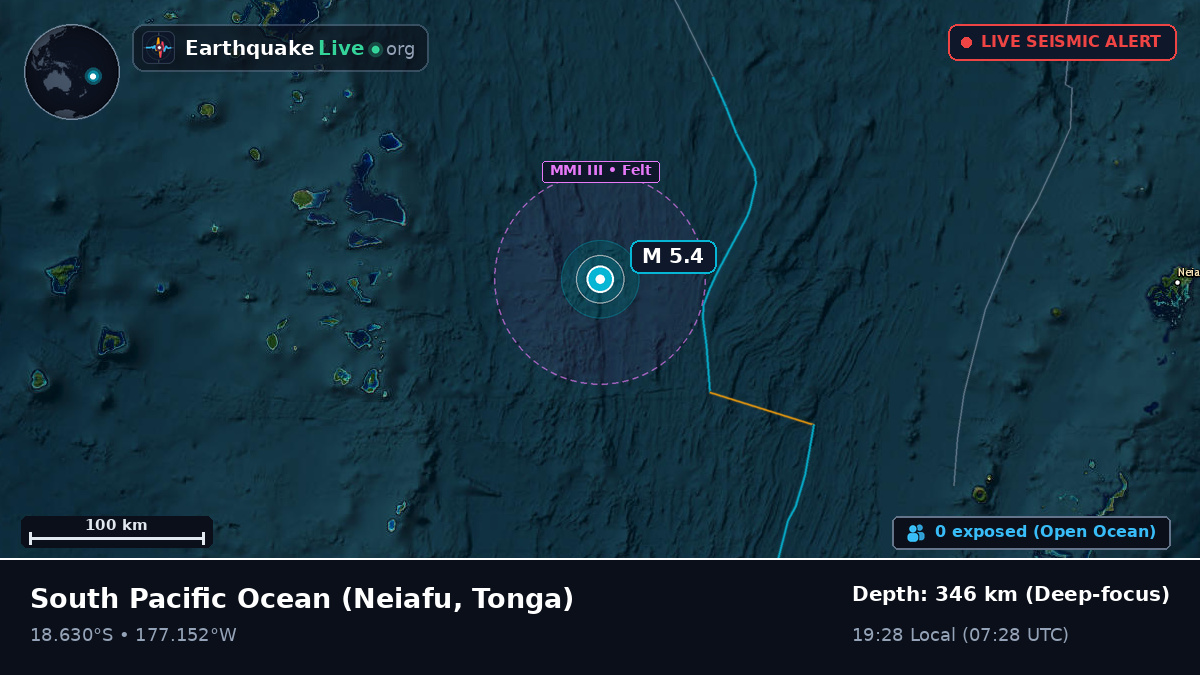 South Pacific Ocean (Tonga)