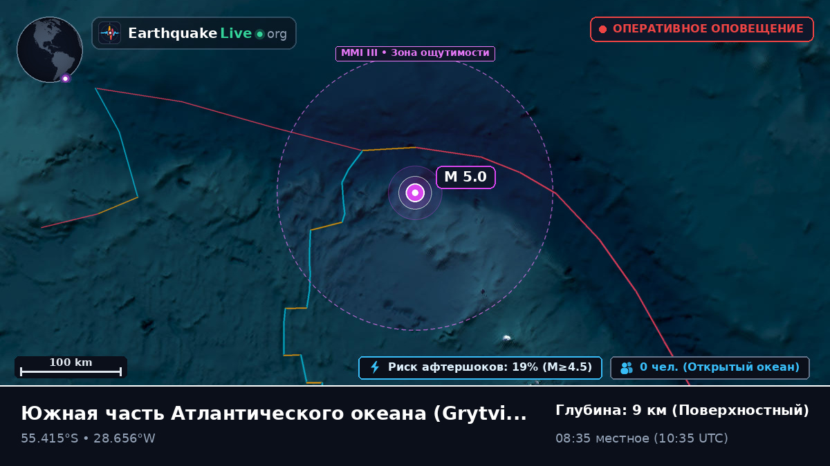 Южная часть Атлантического океана (South Georgia and the Islands)
