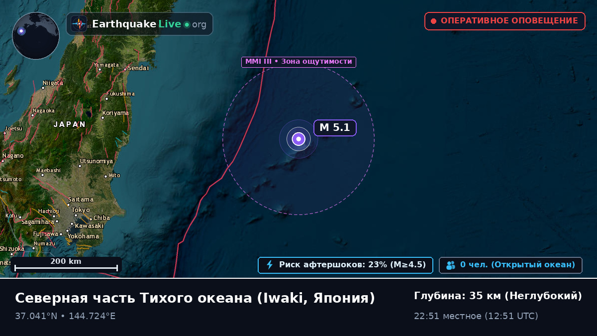 Северная часть Тихого океана (Япония)