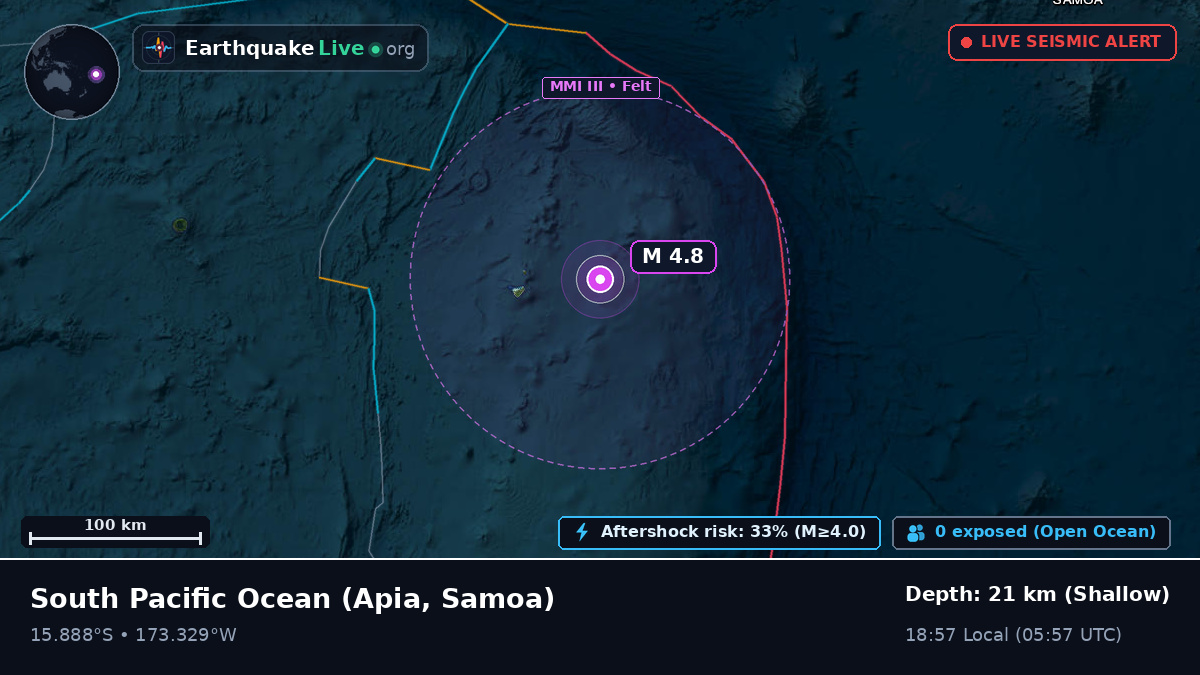 South Pacific Ocean (Samoa)