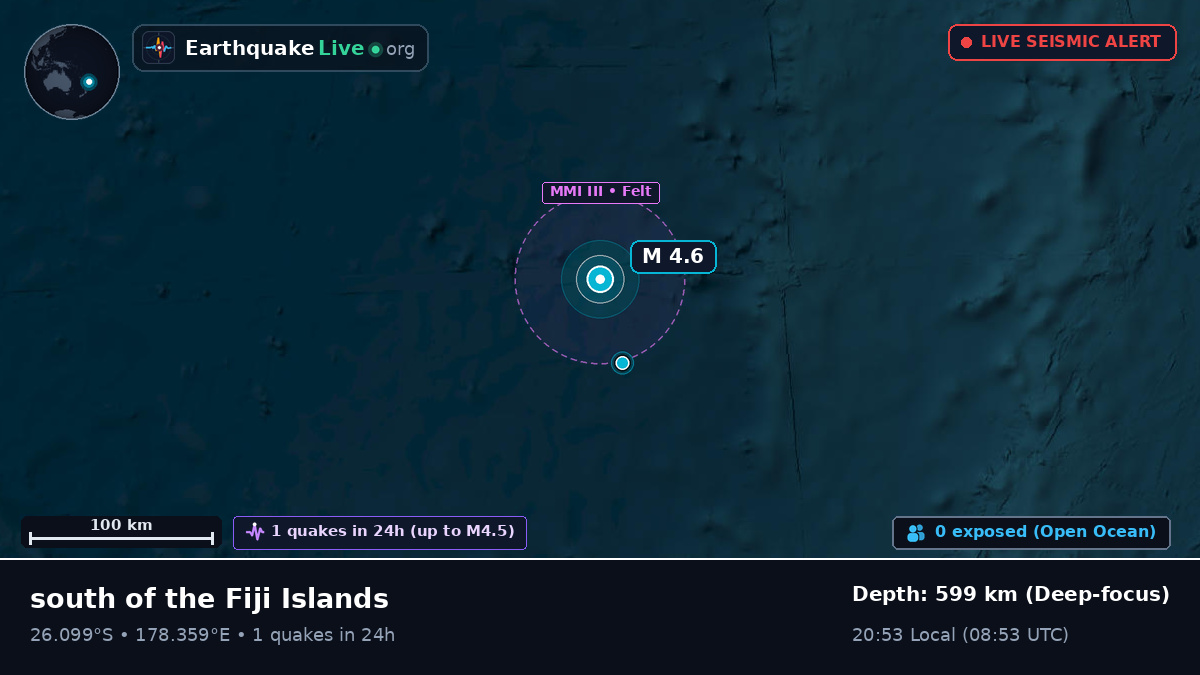 South Pacific Ocean (Kermadec Islands)