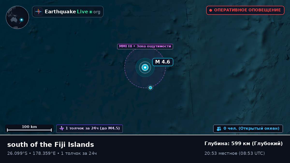 Южная часть Тихого океана (Kermadec Islands)