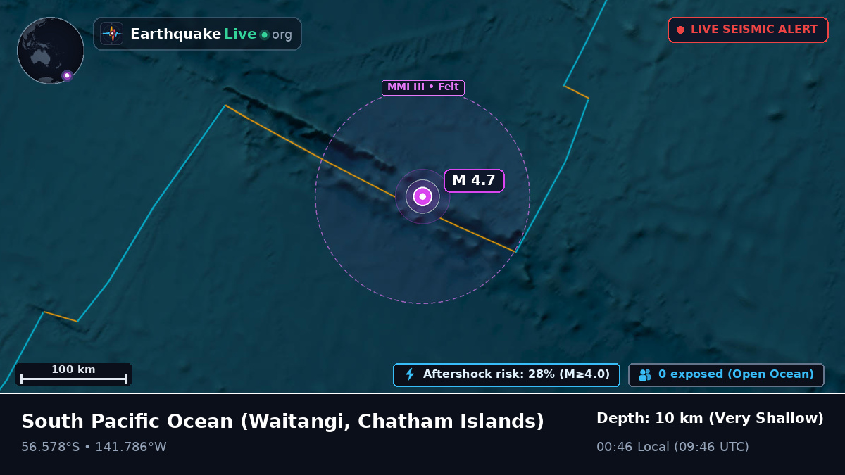 South Pacific Ocean (Chatham Islands)
