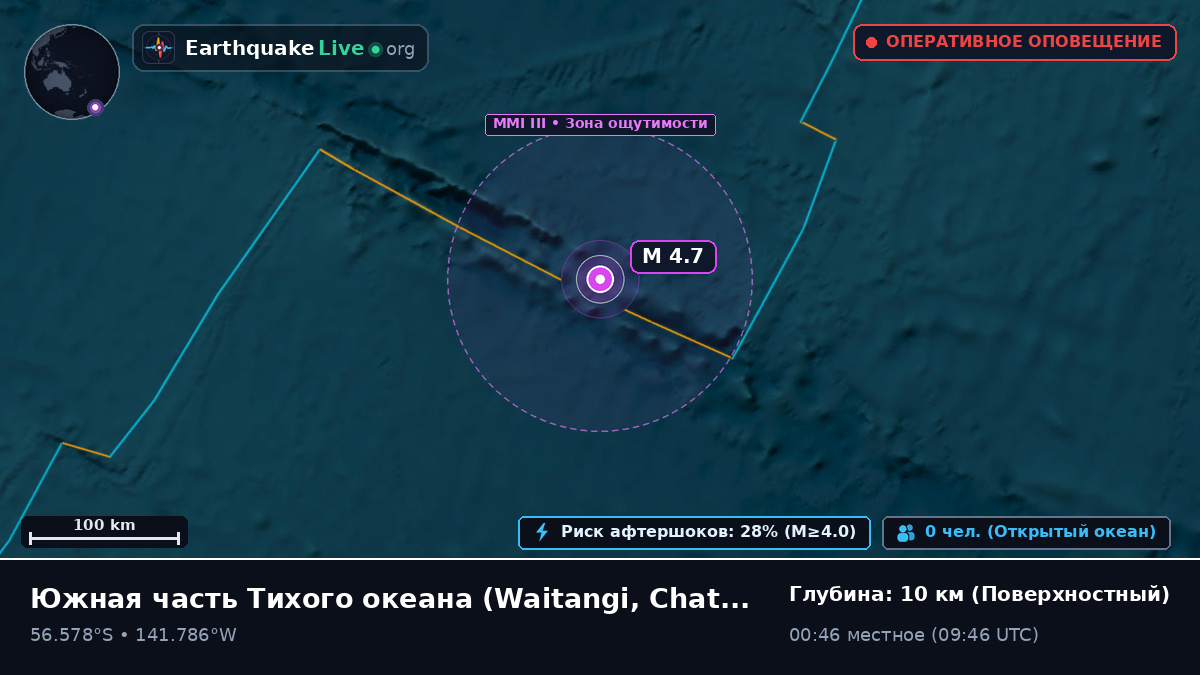Южная часть Тихого океана (Chatham Islands)