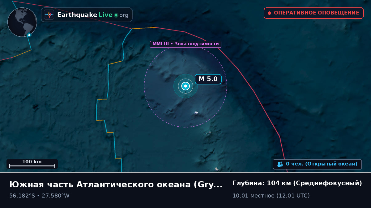 Южная часть Атлантического океана (South Georgia and the Islands)