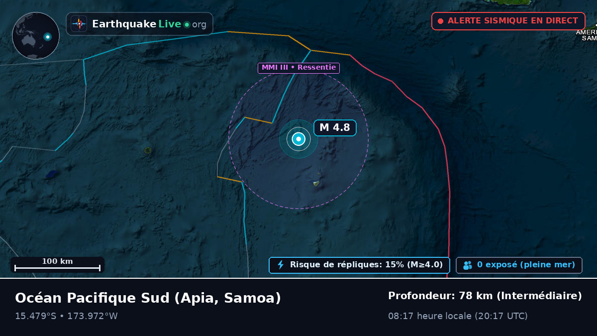 Océan Pacifique Sud (Samoa)