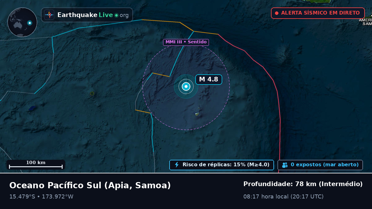 Oceano Pacífico Sul (Samoa)