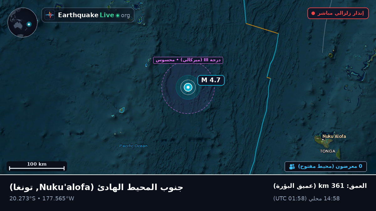 جنوب المحيط الهادئ (تونغا)