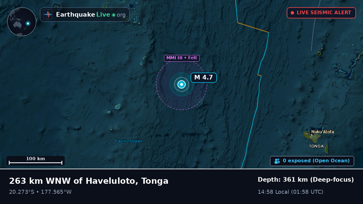 South Pacific Ocean (Tonga)