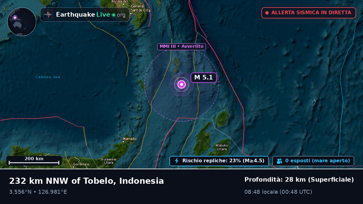 Oceano Pacifico settentrionale (Indonesia)