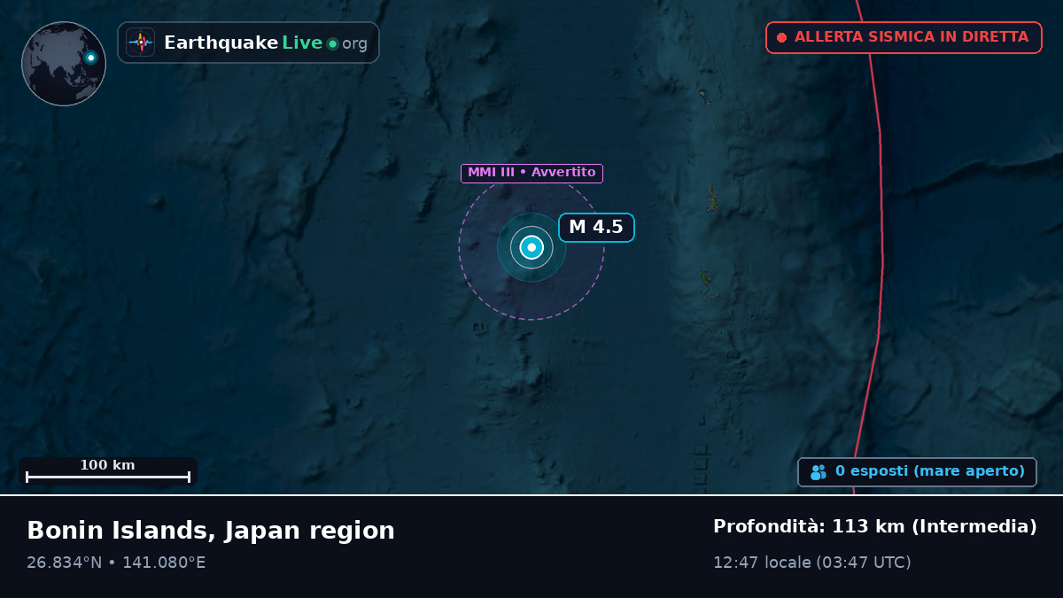 Oceano Pacifico settentrionale (Giappone)