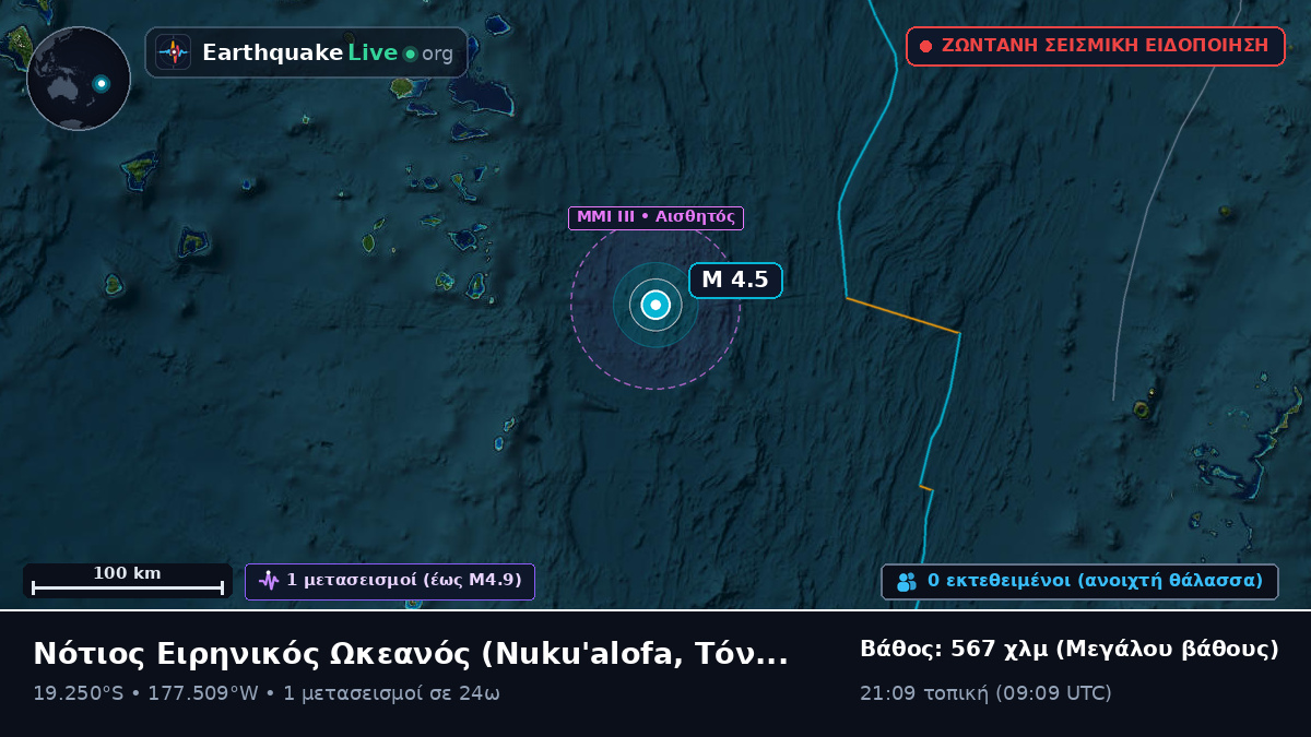 Νότιος Ειρηνικός Ωκεανός (Τόνγκα)