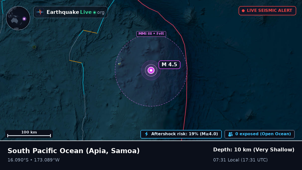 South Pacific Ocean (Samoa)