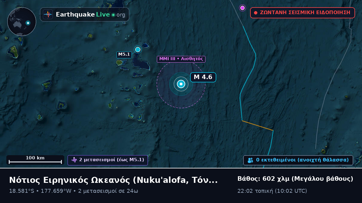 Νότιος Ειρηνικός Ωκεανός (Τόνγκα)