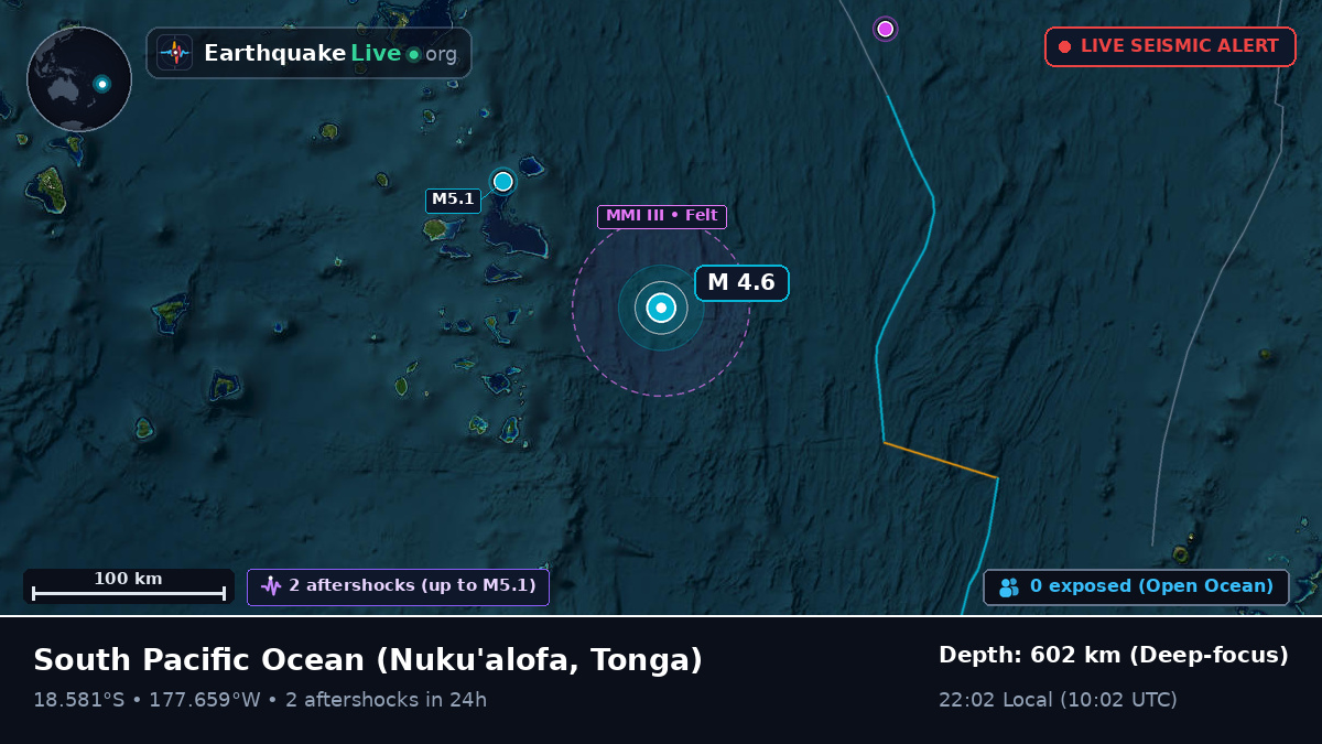 South Pacific Ocean (Tonga)