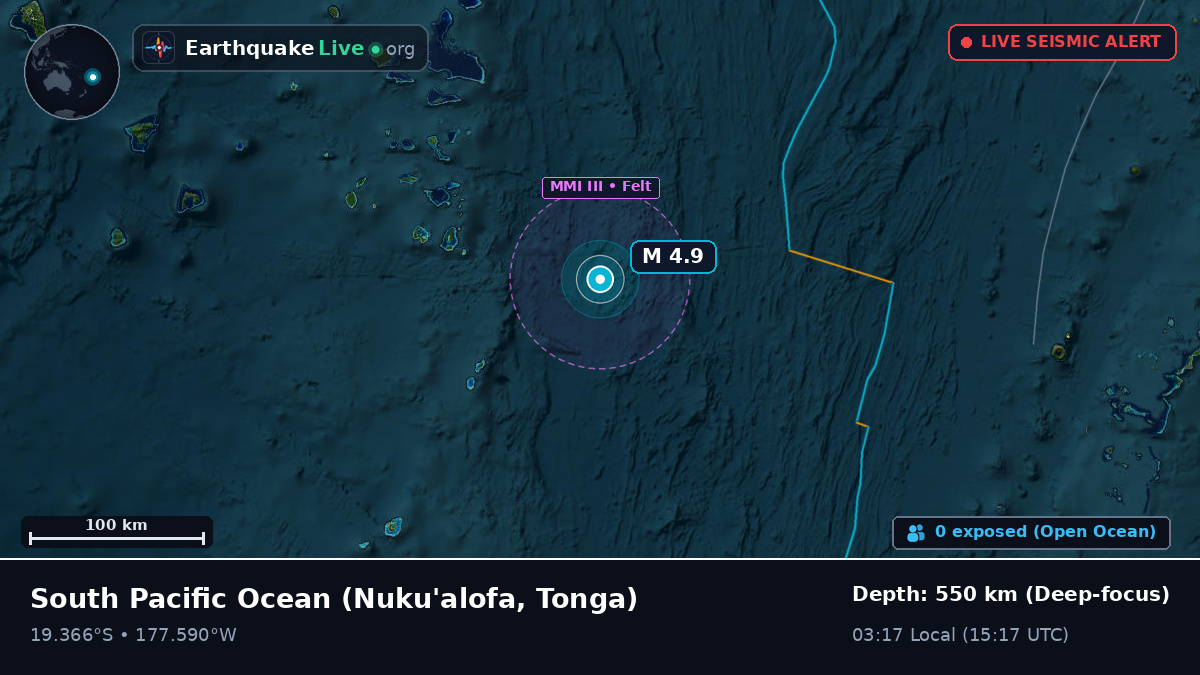 South Pacific Ocean (Tonga)