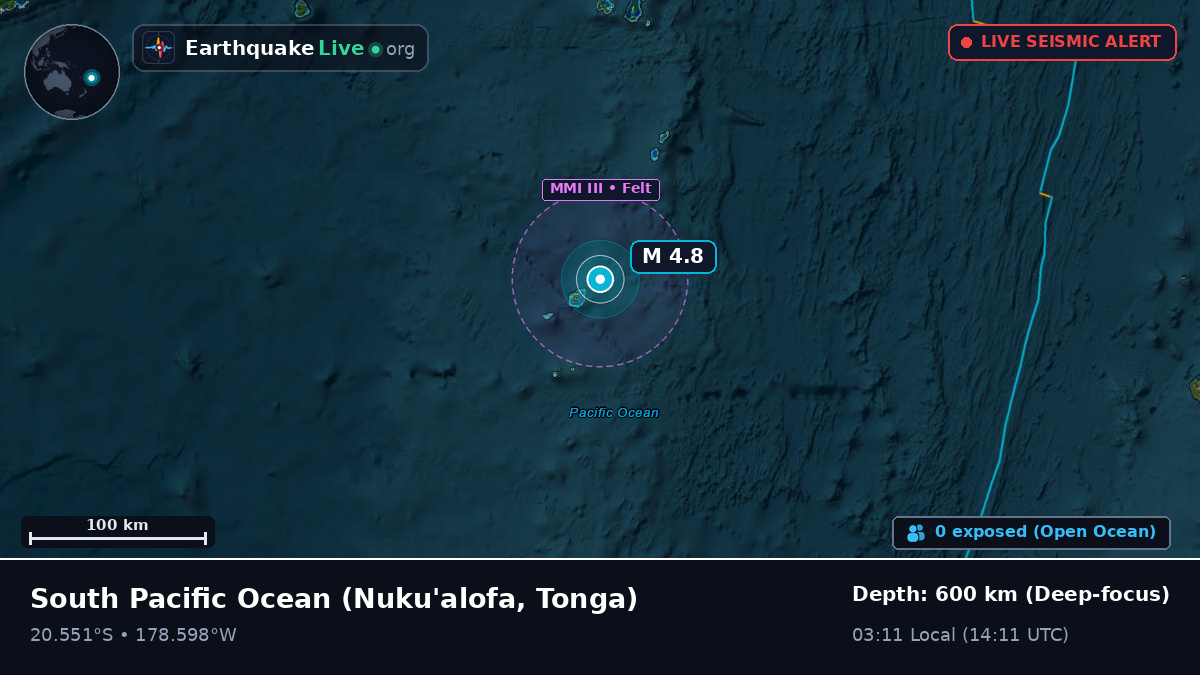 South Pacific Ocean (Tonga)