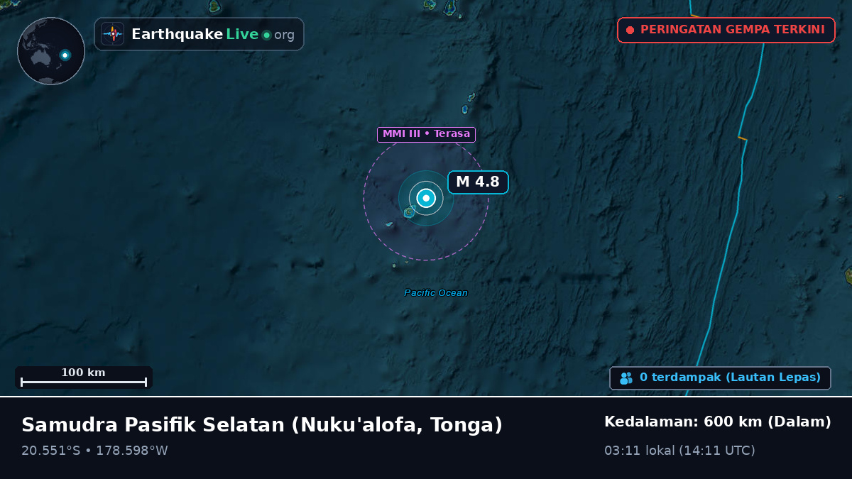 Samudra Pasifik Selatan (Tonga)