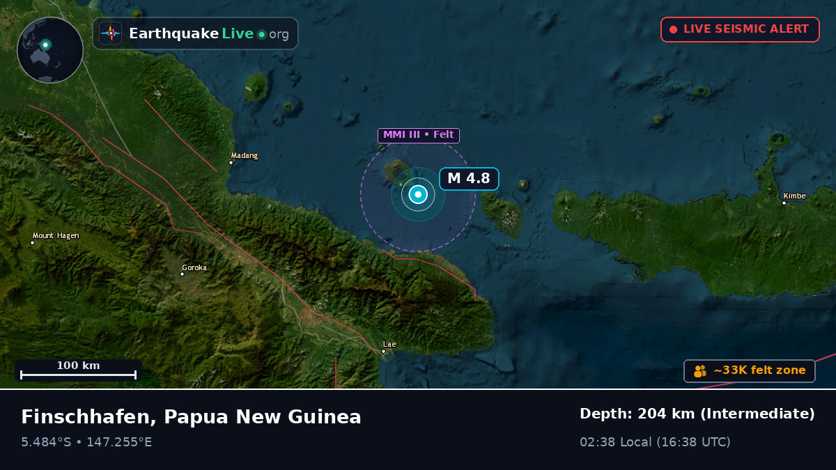 Off the coast of Lae, Papua New Guinea