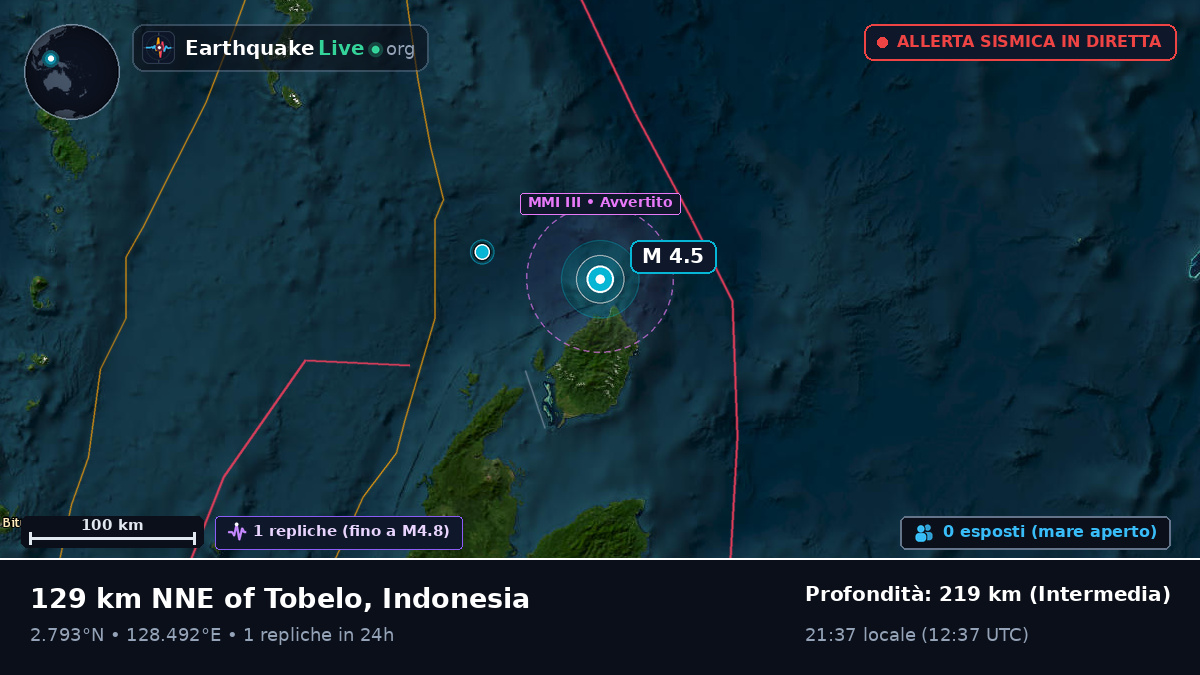 Oceano Pacifico settentrionale (Indonesia)